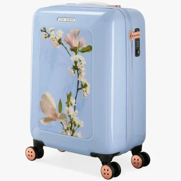 *NEW* TED BAKER Harmony 4-Wheel Cabin Suitcase, Blue - Picture 1 of 9